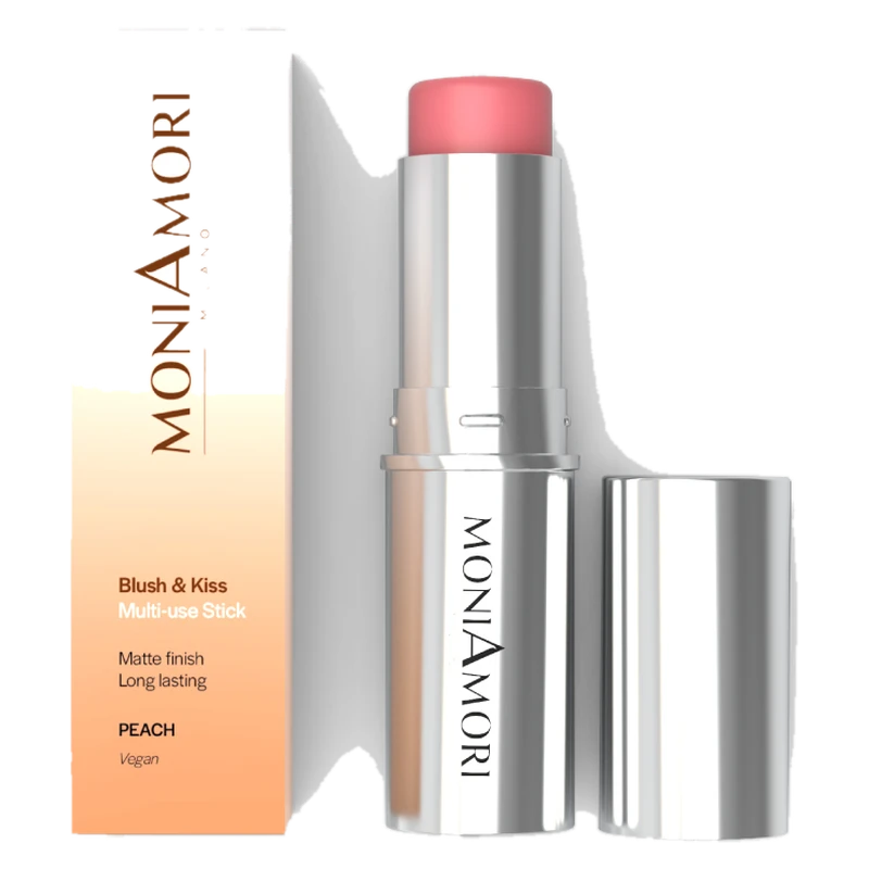 MoniAmori Blush & Kiss Multi-Use Stick – Peach