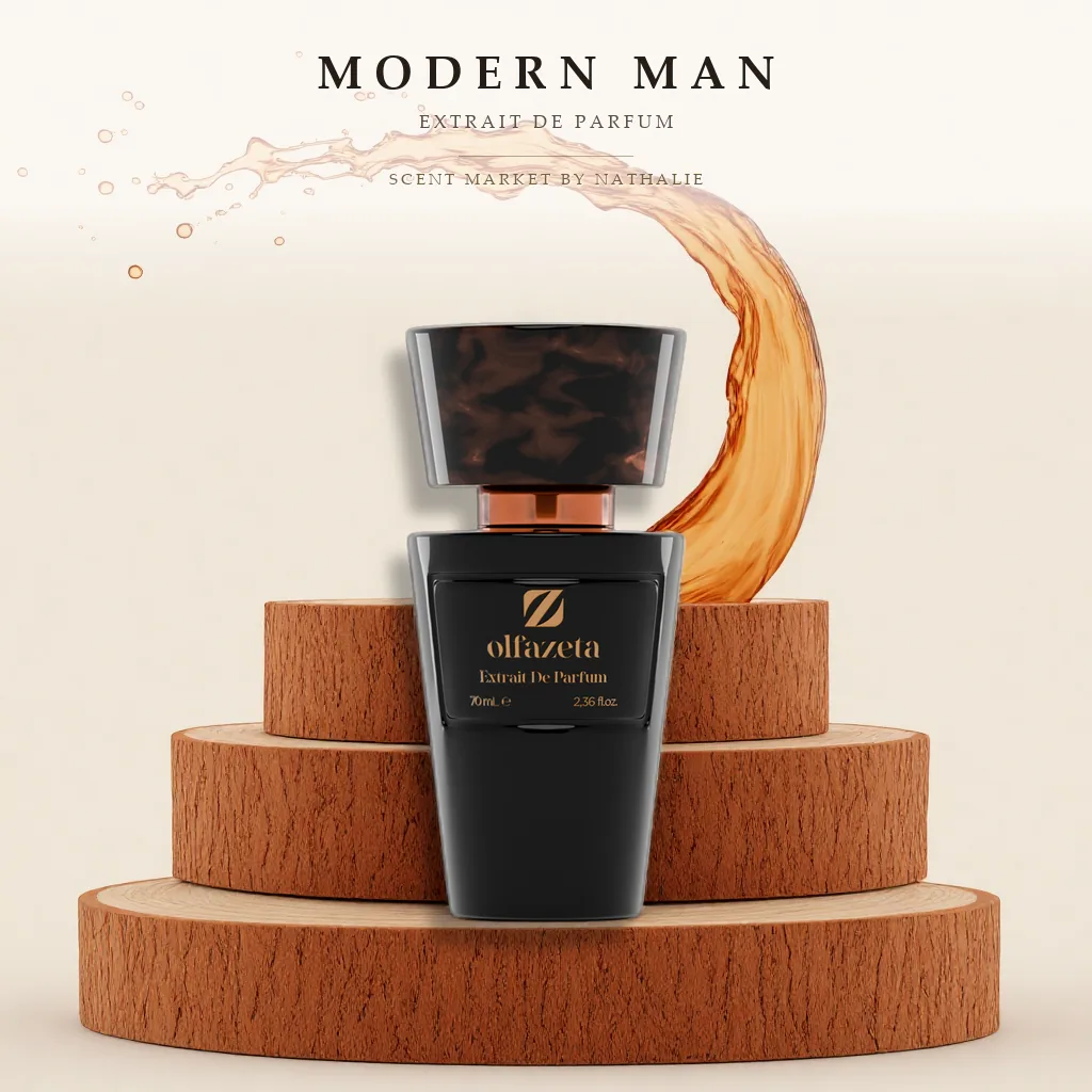 Modern Man – Flakon mit den Zutaten seiner Duftnoten